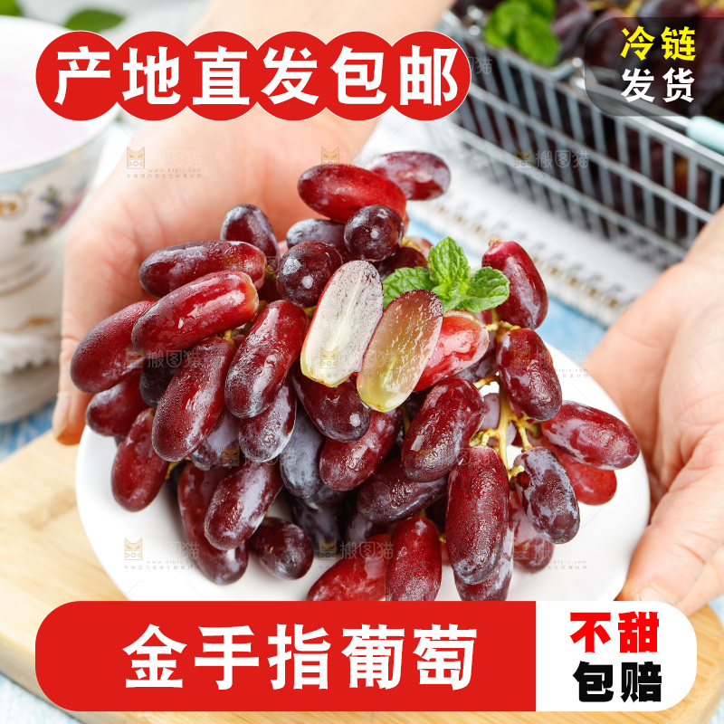 浅底上的金手指葡萄