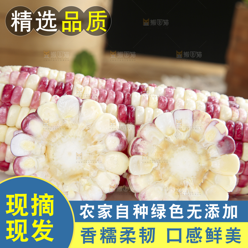 木底上的花糯玉米
