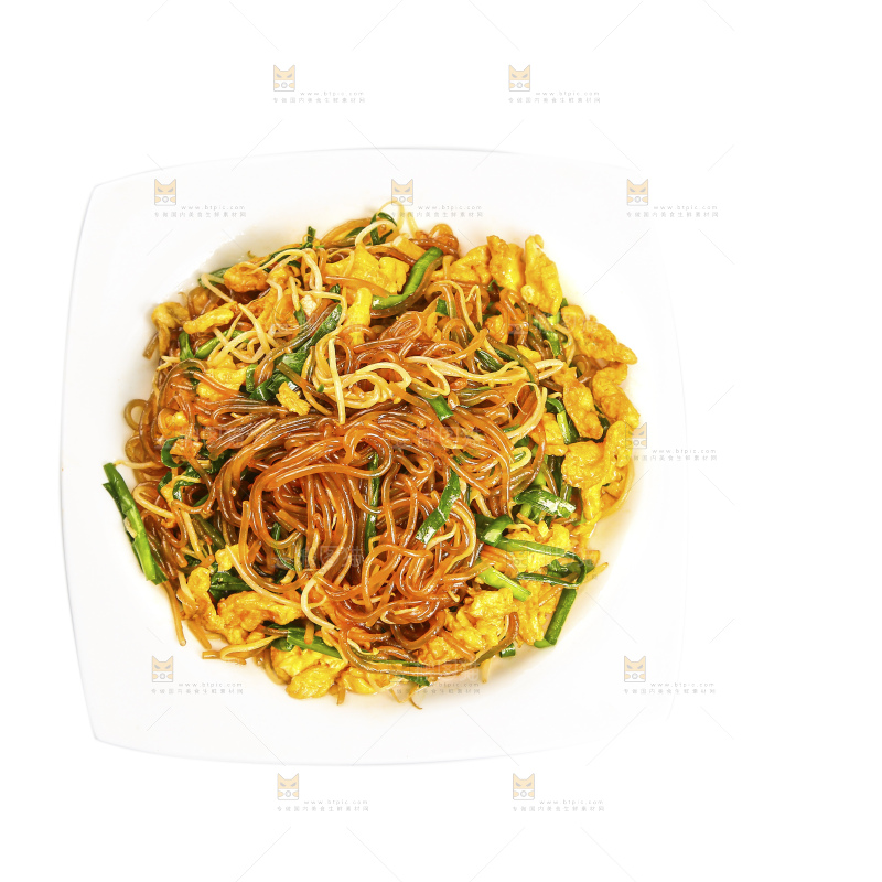 盘子里的炒合菜