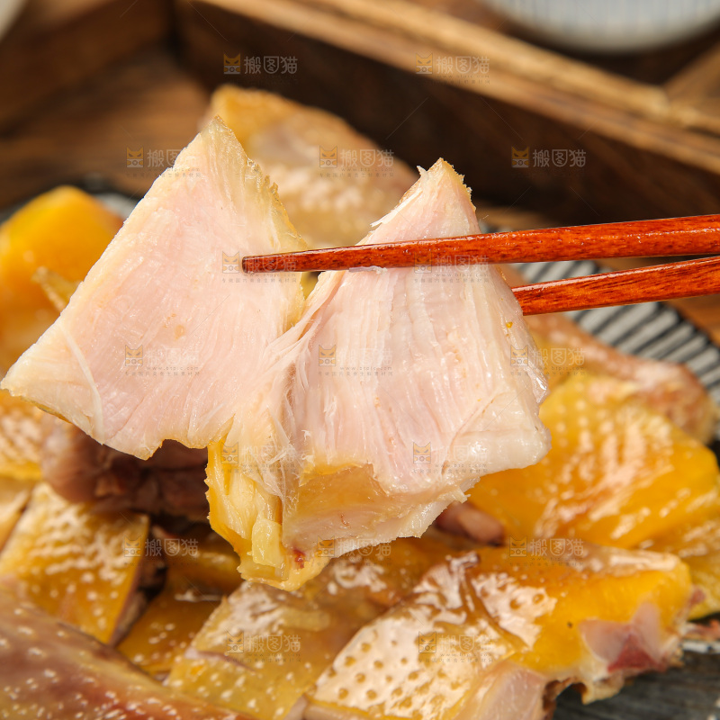 深底上的风干鸡