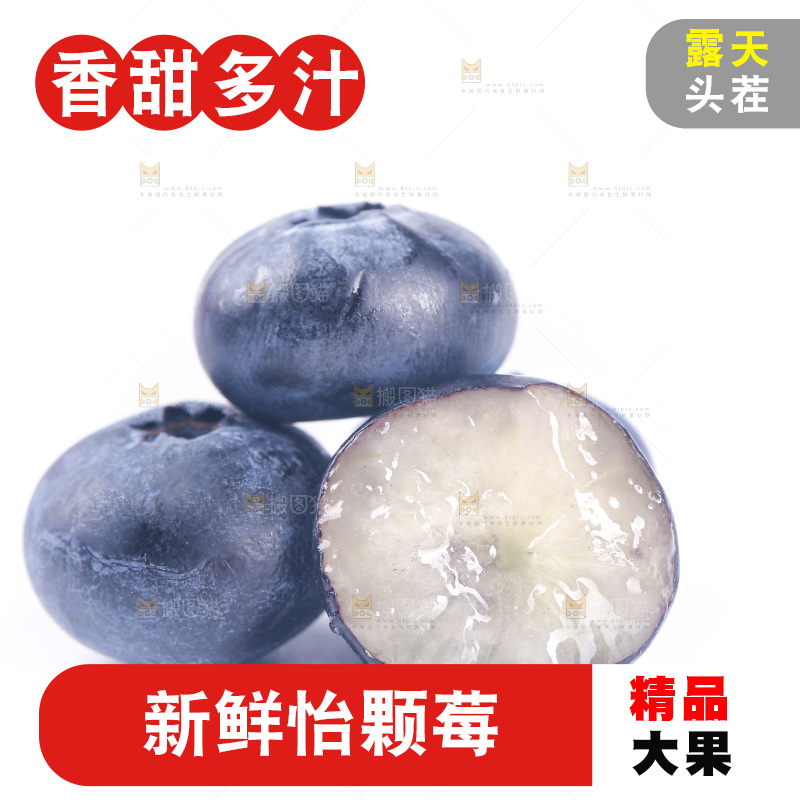 白底上的怡颗莓