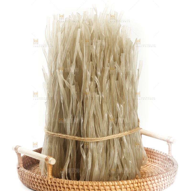 白底上的手工红薯粉