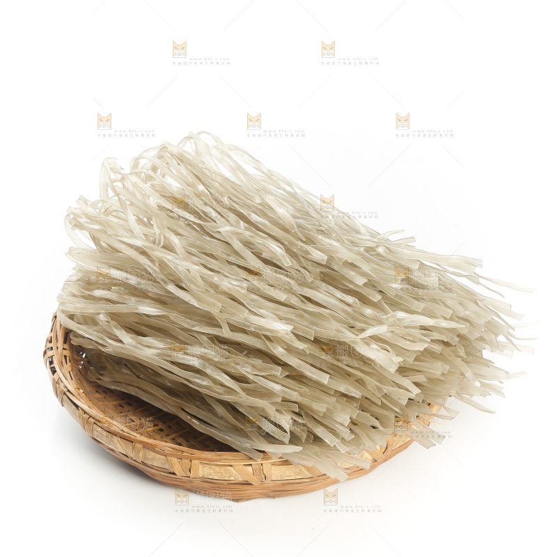 白底上的手工红薯粉