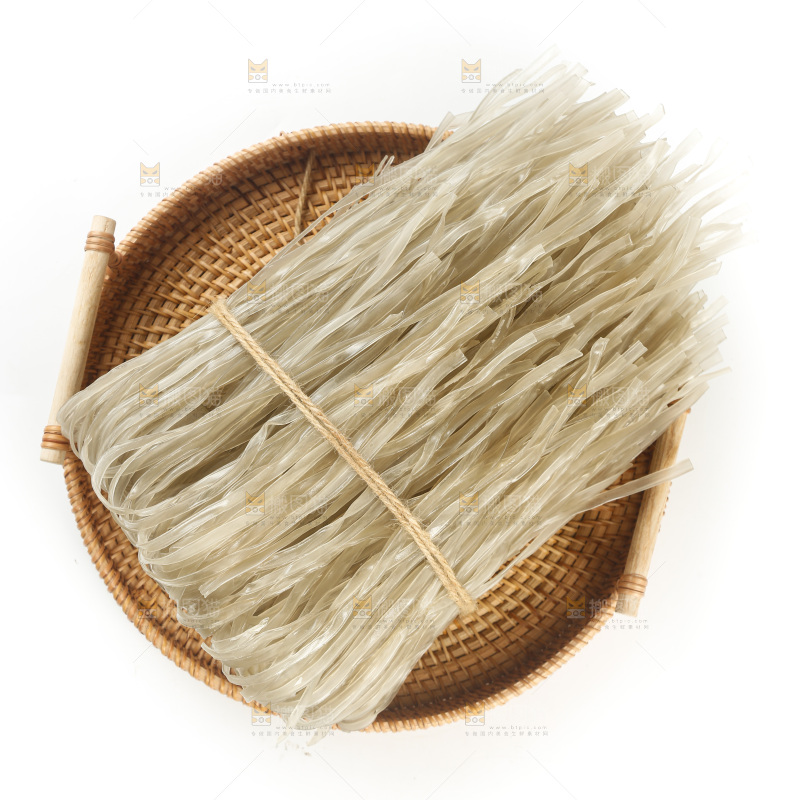 白底上的手工红薯粉