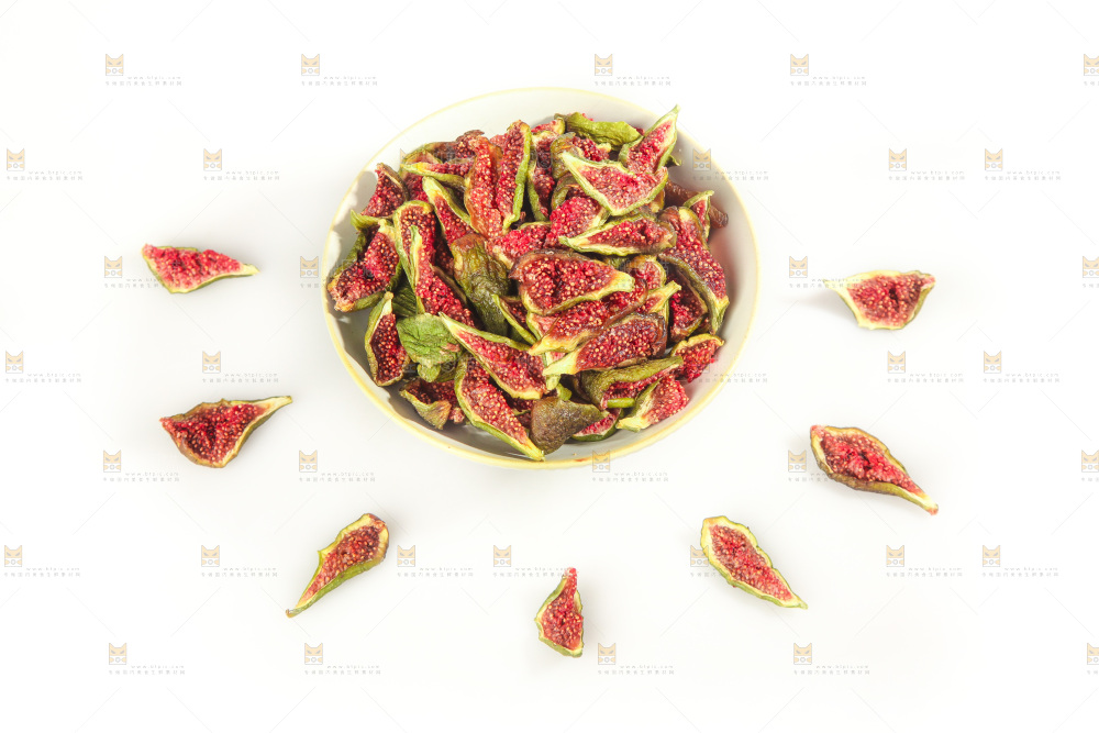 白底上的无花果脯