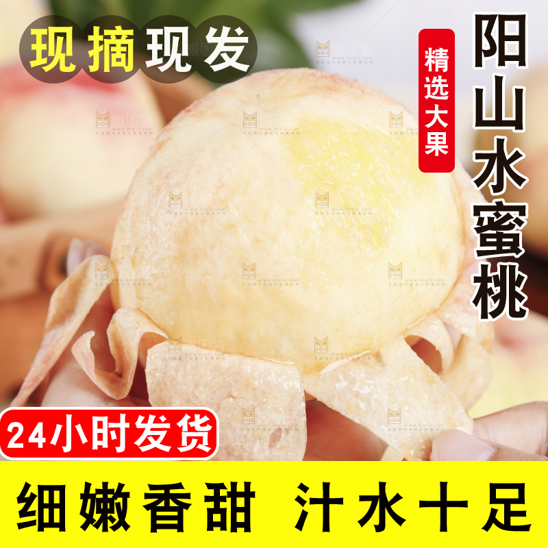 浅底上的阳山水蜜桃