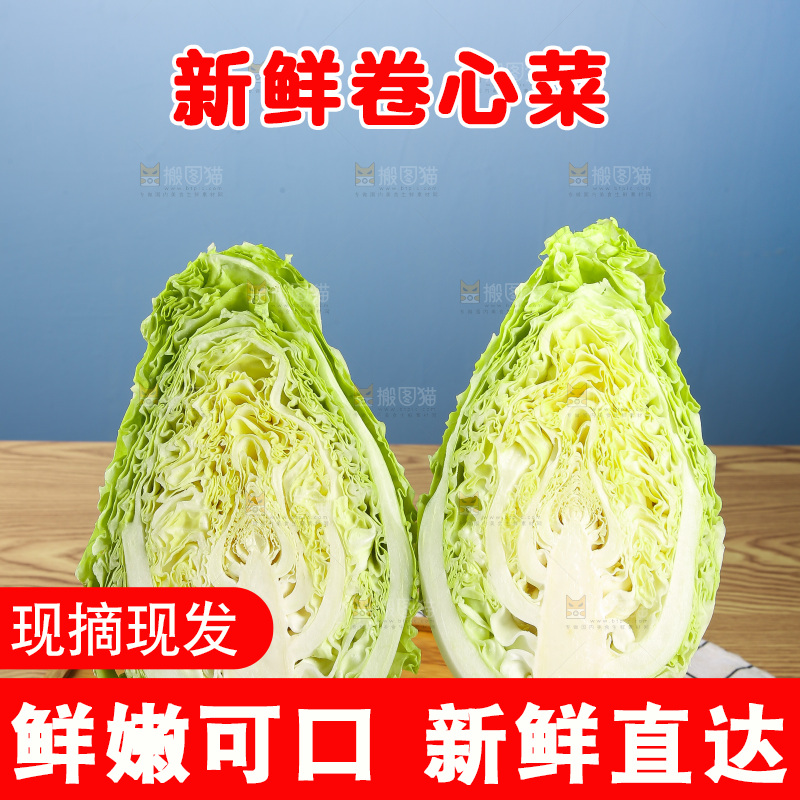 木底上的卷心菜