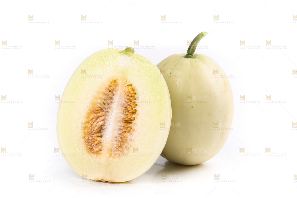 白底上的阎良甜瓜