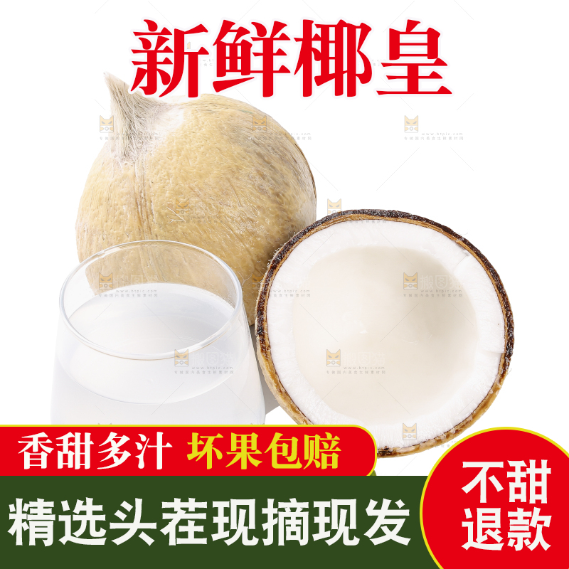 白底上的牛奶椰皇