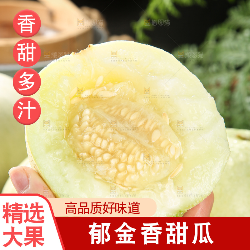 深底上的郁金香甜瓜