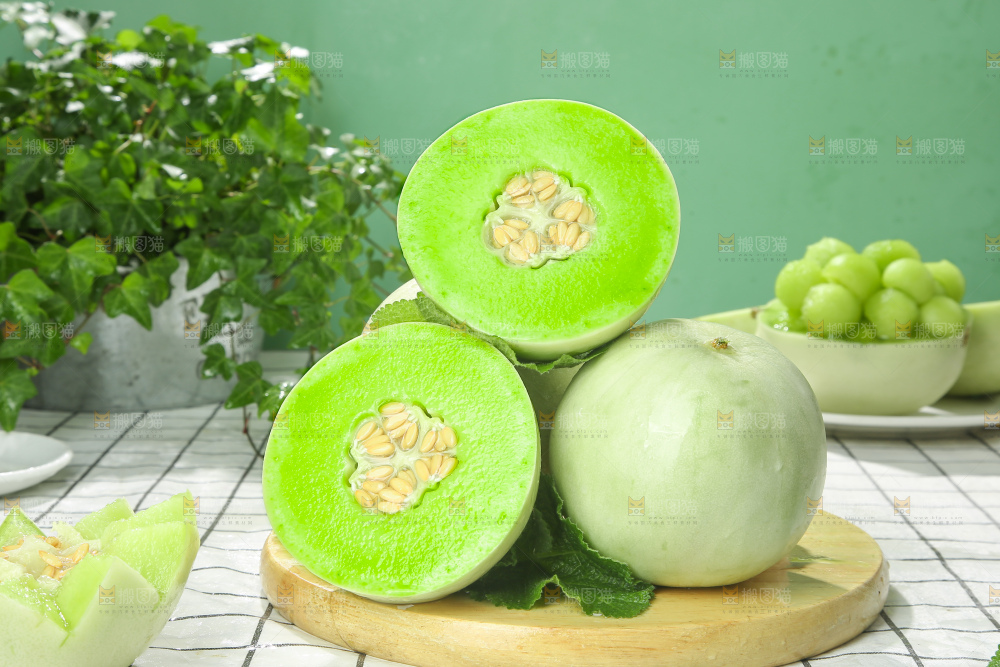 浅底上的玉菇甜瓜