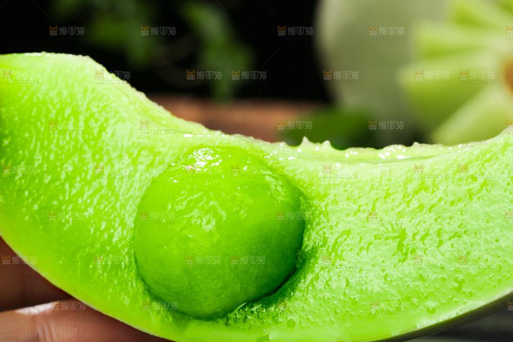深底上的玉菇甜瓜