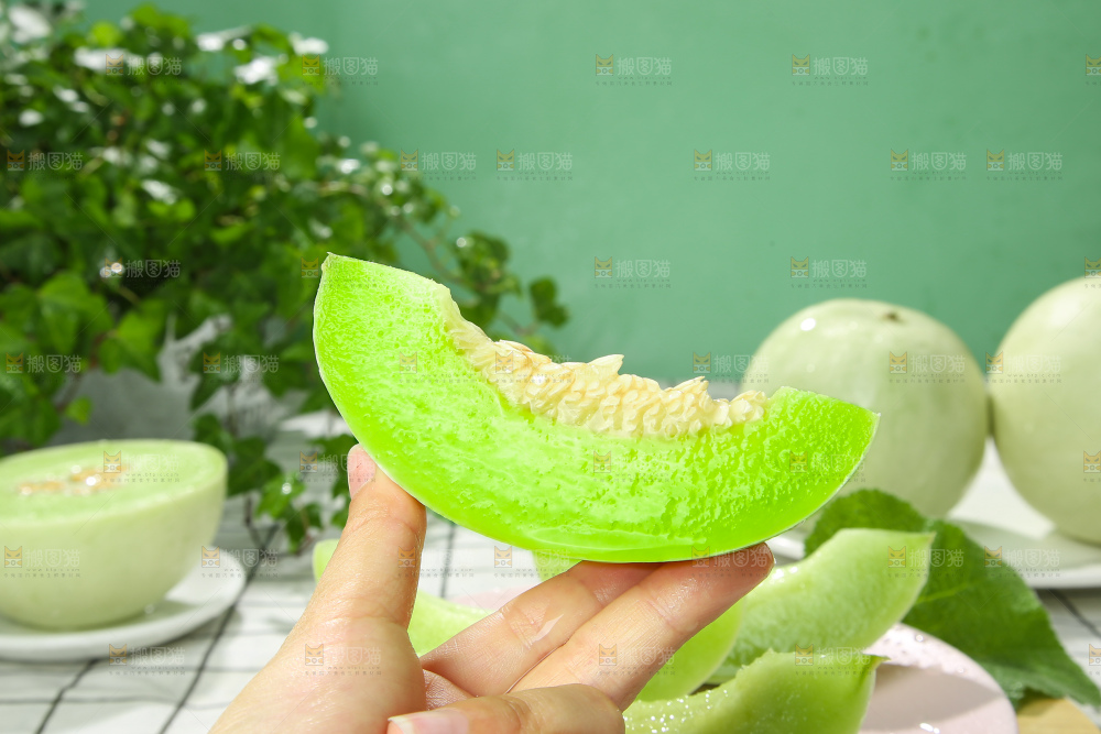 浅底上的玉菇甜瓜