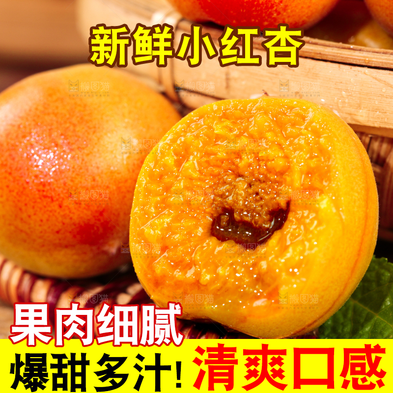 深底上的小红杏