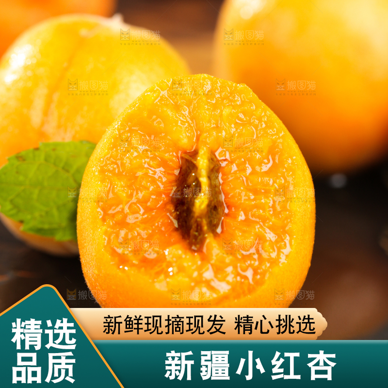 深底上的小红杏