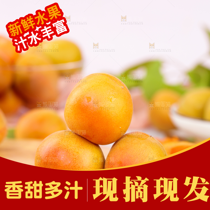 浅底上的小红杏