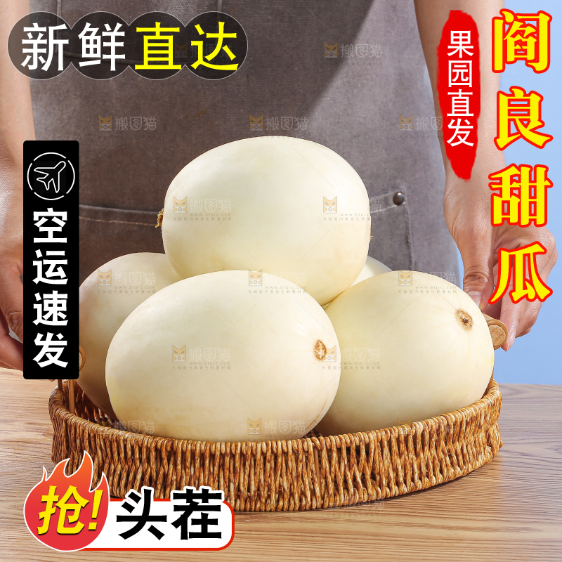 木底上的阎良甜瓜