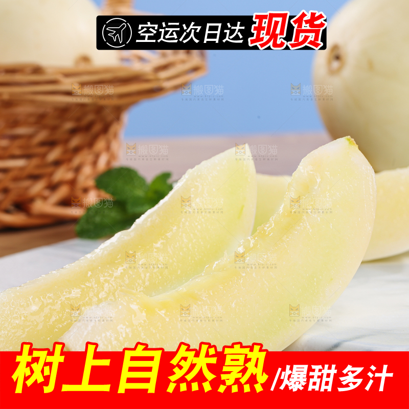 木底上的阎良甜瓜
