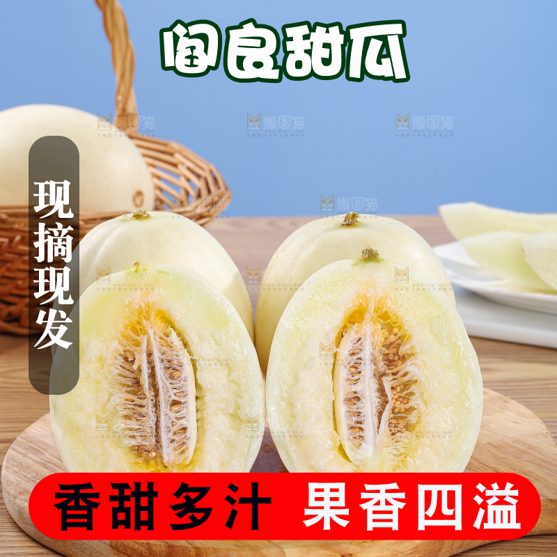 木底上的阎良甜瓜