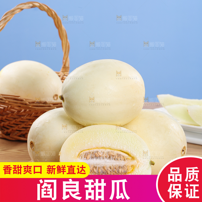木底上的阎良甜瓜