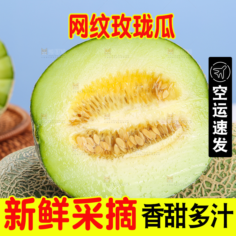 浅底上的玫珑蜜瓜
