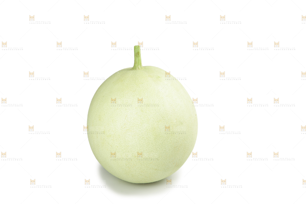 白底上的玉菇甜瓜