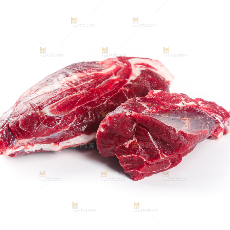 白底上的牛腱子