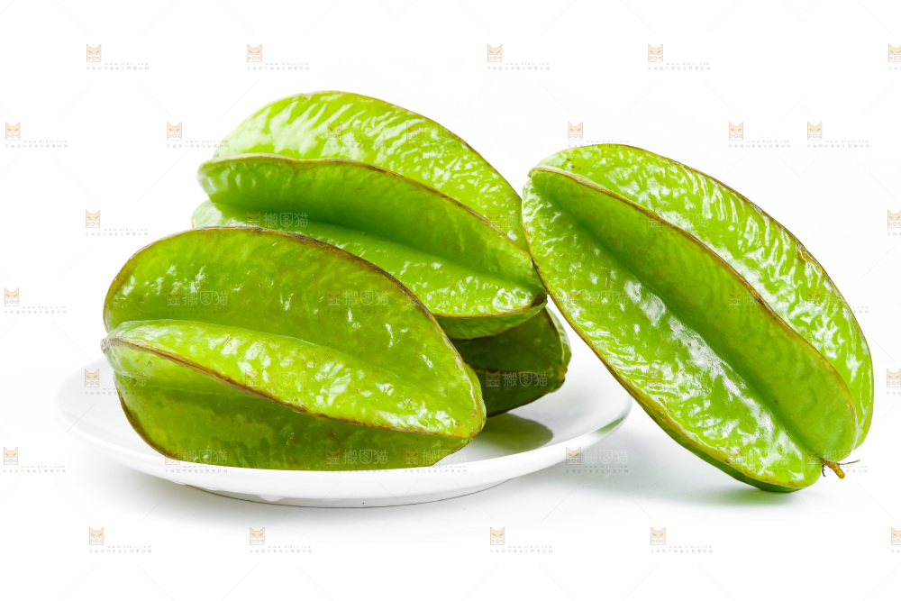白底上的漳州杨桃