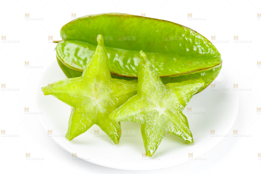 白底上的漳州杨桃