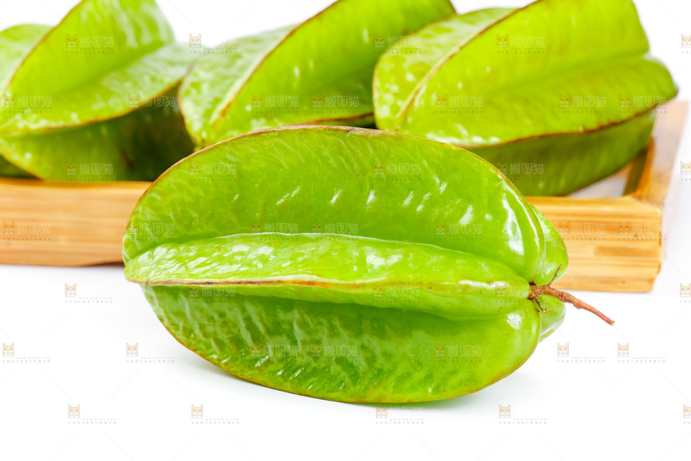白底上的漳州杨桃