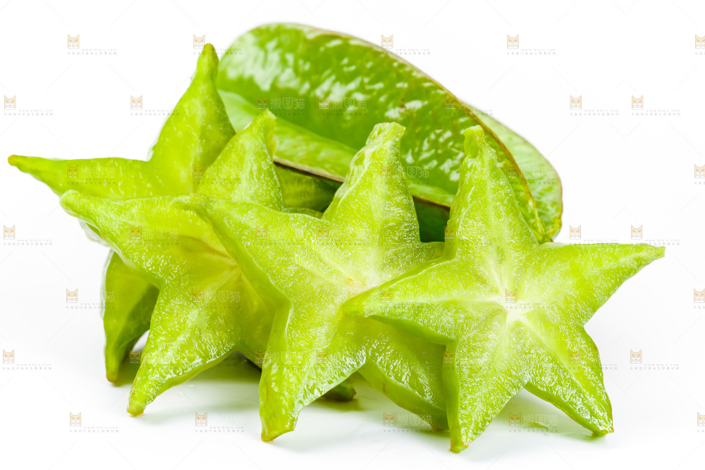 白底上的漳州杨桃