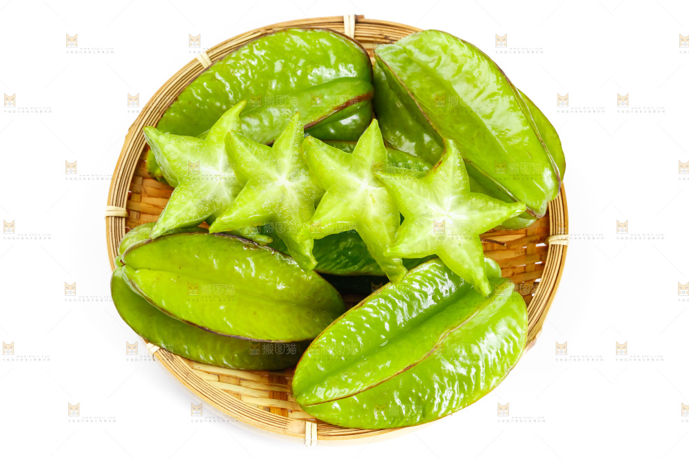 白底上的漳州杨桃