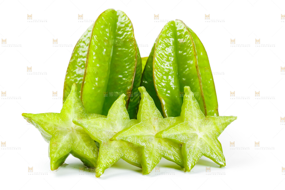 白底上的漳州杨桃