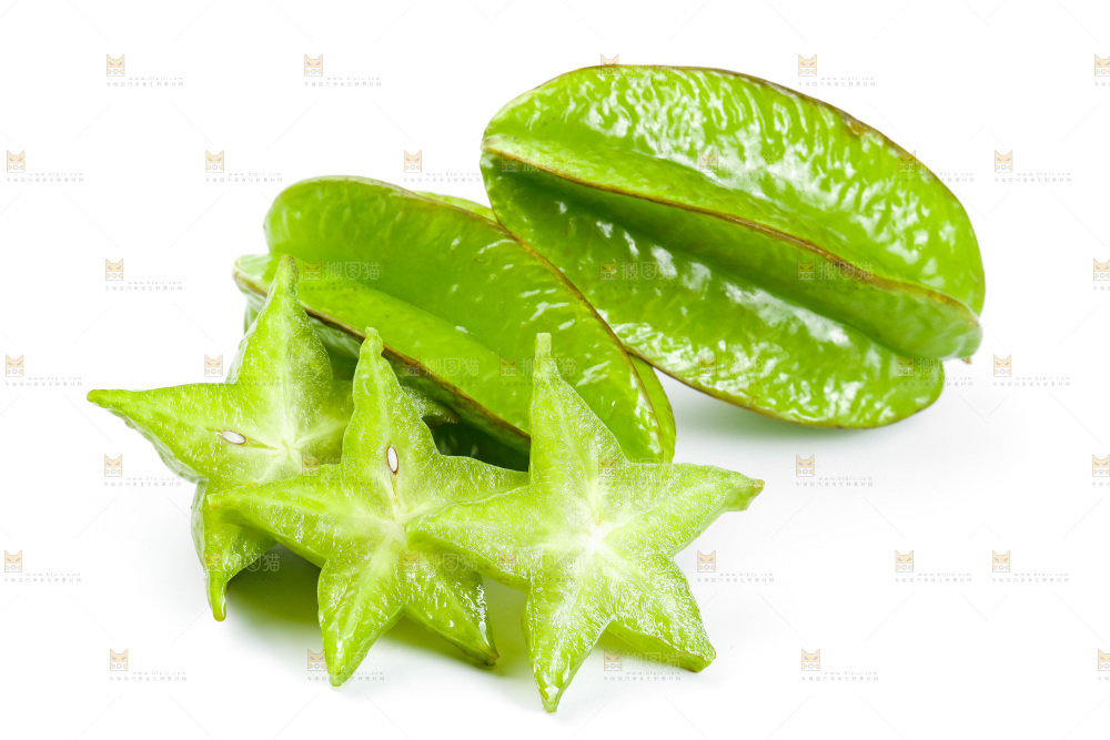 白底上的漳州杨桃