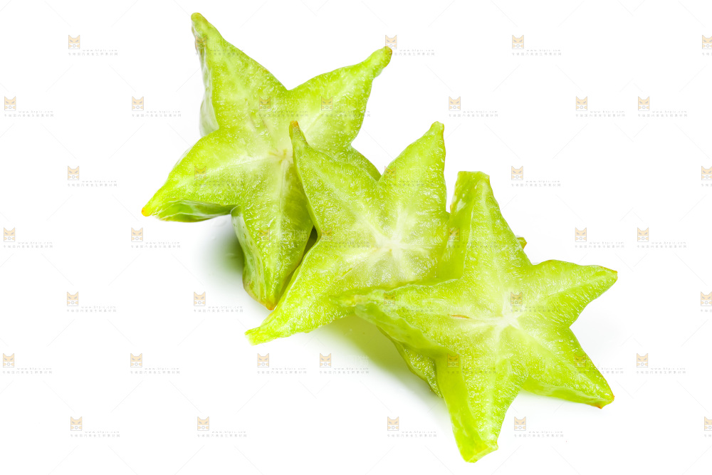 白底上的漳州杨桃