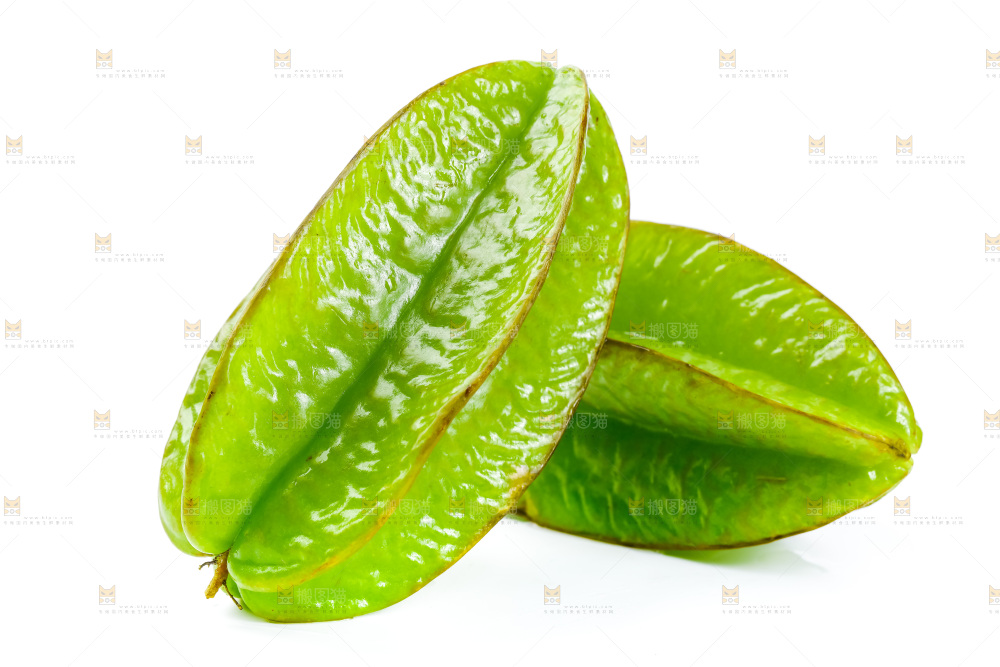 白底上的漳州杨桃