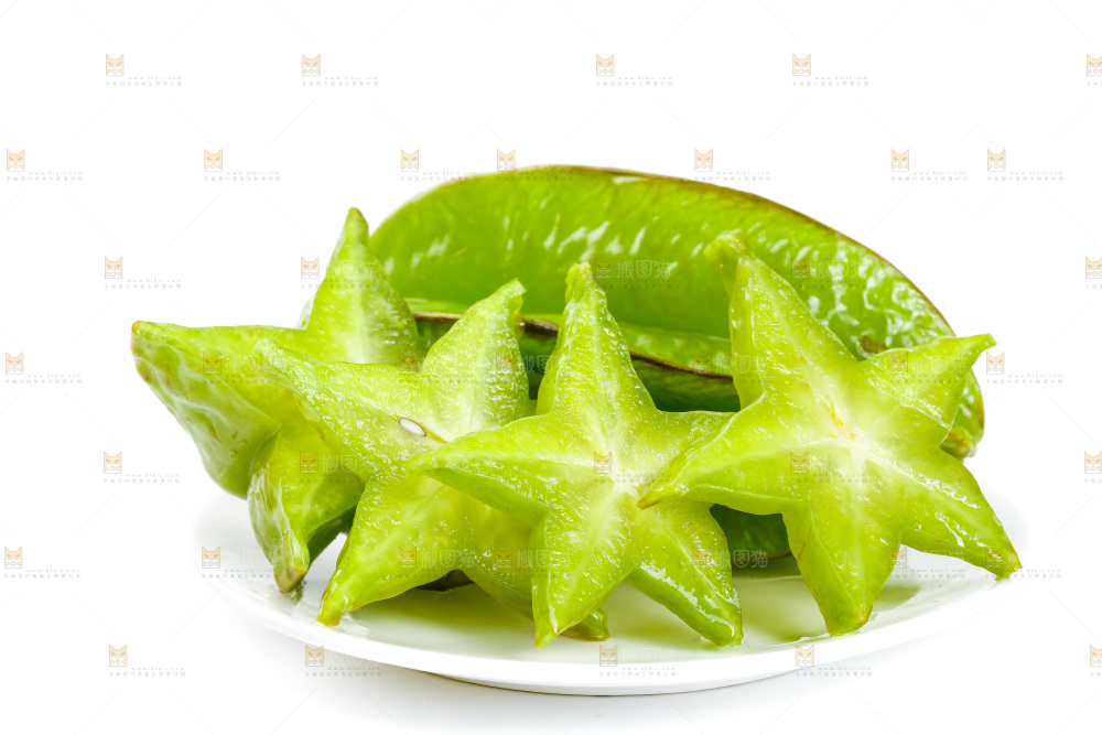 白底上的漳州杨桃