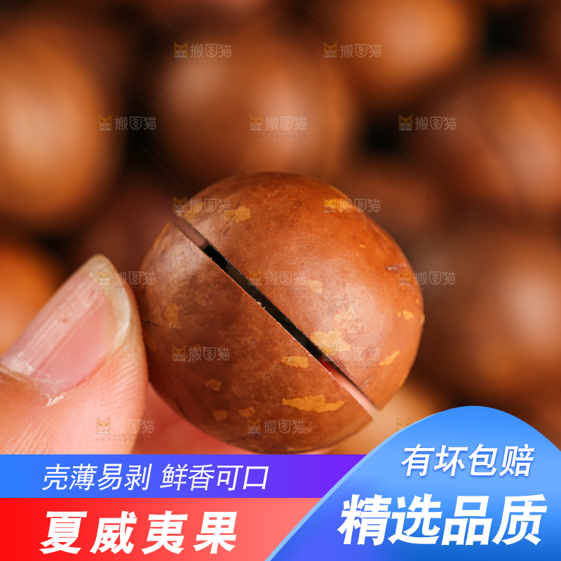 深底上的夏威夷果