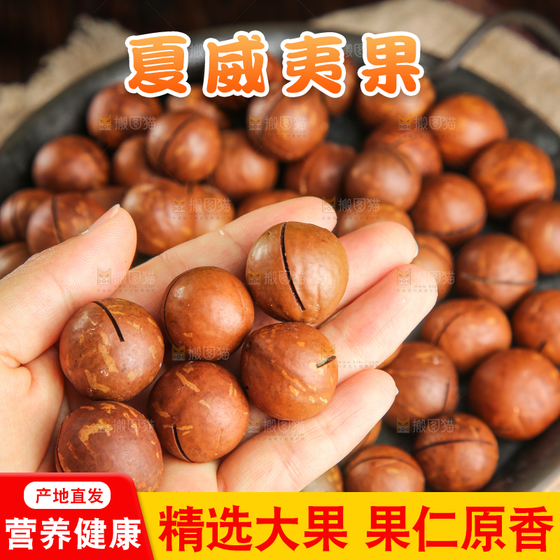 深底上的夏威夷果