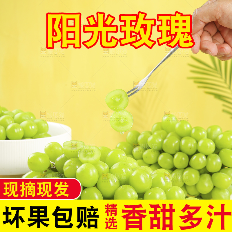 浅底上的阳光玫瑰青提