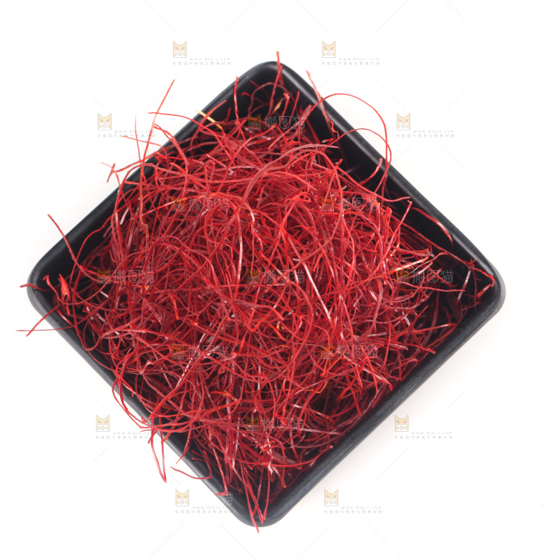 白底上的细辣椒丝