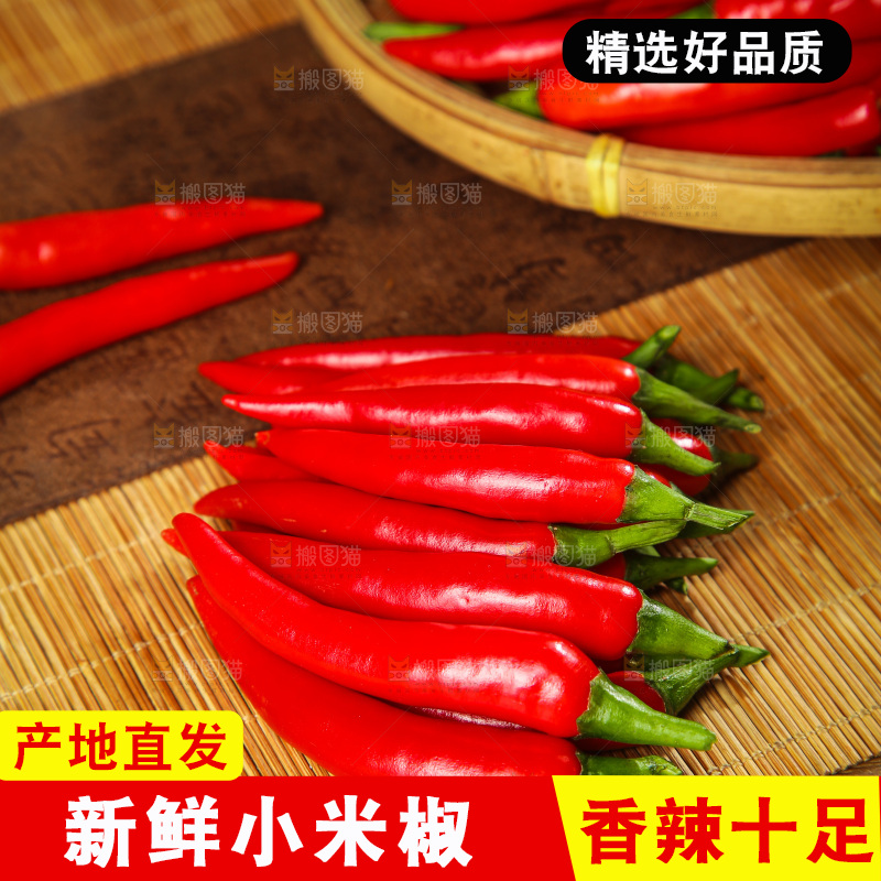 深底上的农家小米椒