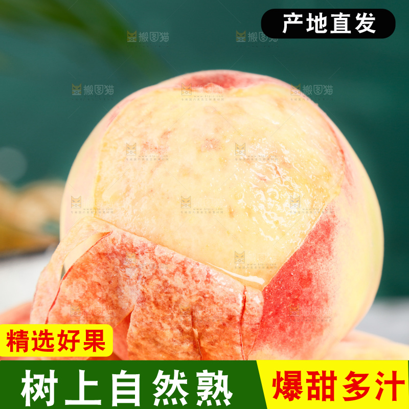 浅底上的阳山水蜜桃