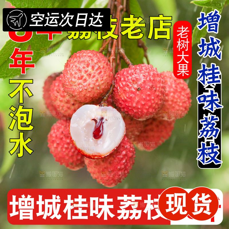 新鲜桂味荔枝主图