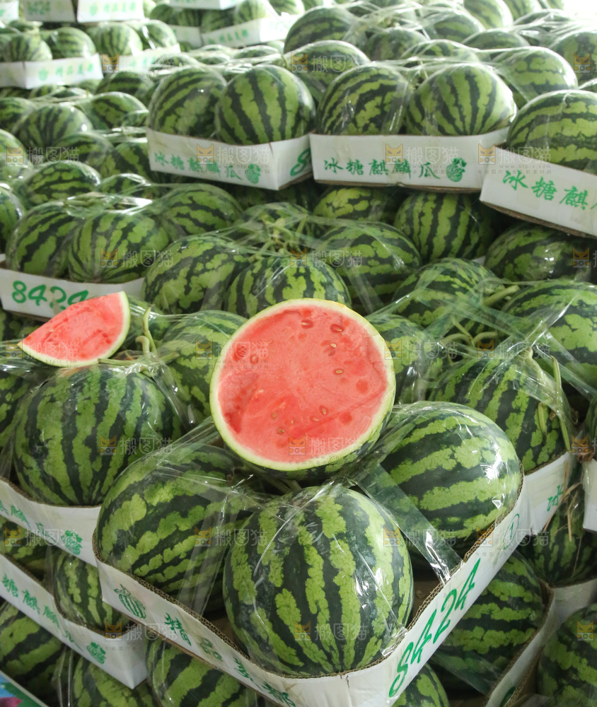 堆放着的冰糖麒麟瓜
