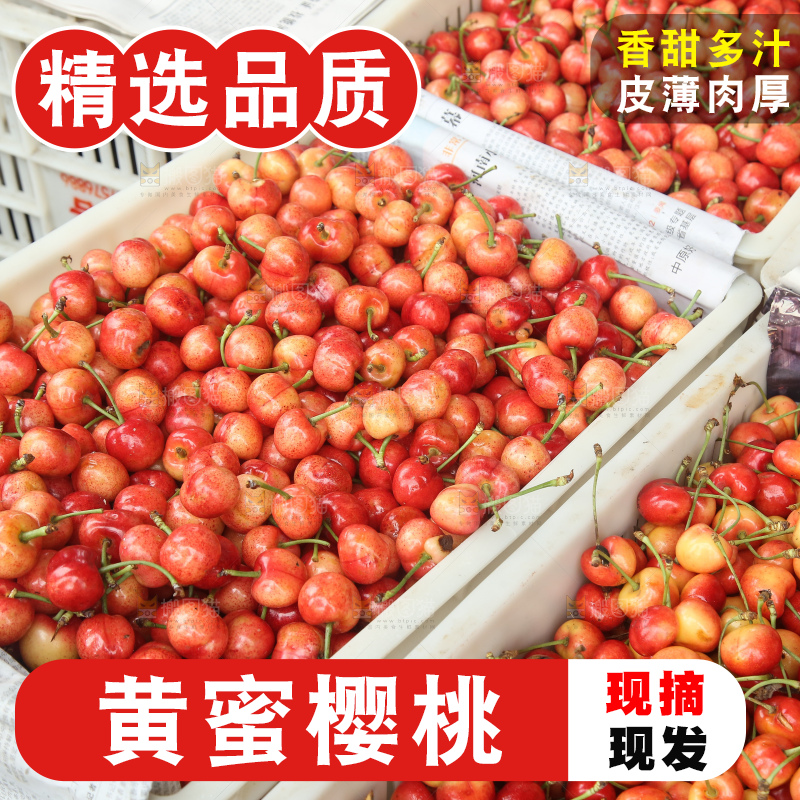 箱子里装着黄蜜樱桃