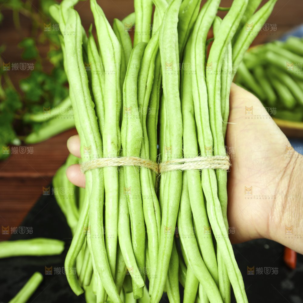 深底上的四季豆
