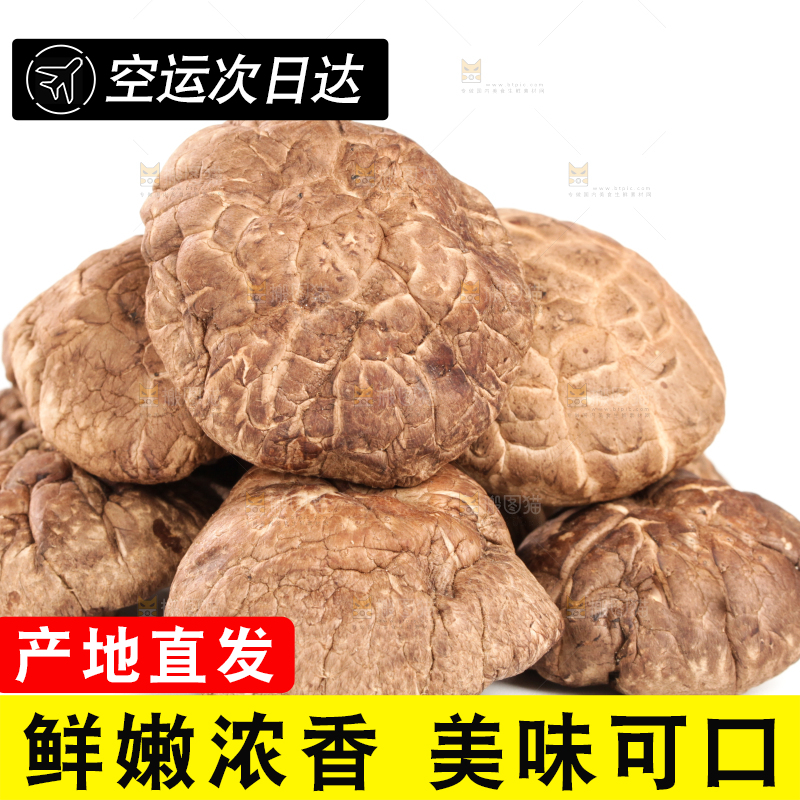 白底上的干香菇
