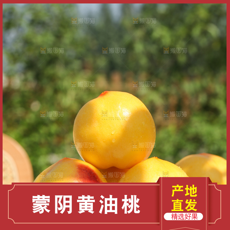 浅底上的黄油桃