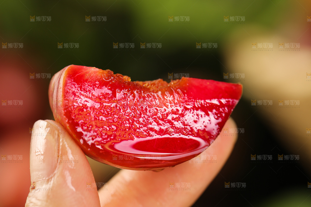 木底上的红肉三华李